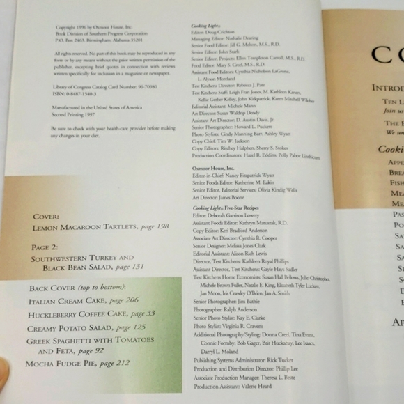 2/$10 Cooking Light 5 Star Recipes Hardcover Cookbook The Best of 10 Years - Picture 4 of 10